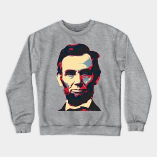 Abraham Lincoln Hope Style Pop Art Crewneck Sweatshirt